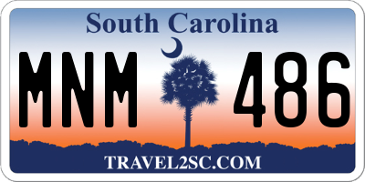 SC license plate MNM486