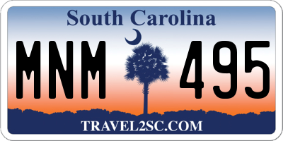 SC license plate MNM495