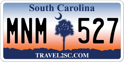 SC license plate MNM527