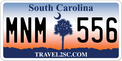 SC license plate MNM556