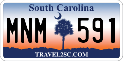 SC license plate MNM591