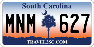 SC license plate MNM627