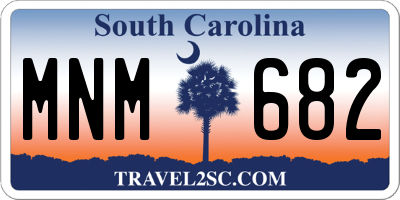 SC license plate MNM682