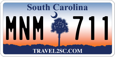 SC license plate MNM711