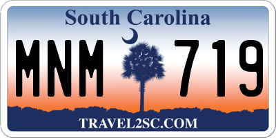 SC license plate MNM719