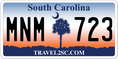 SC license plate MNM723