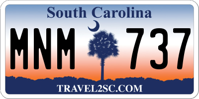 SC license plate MNM737