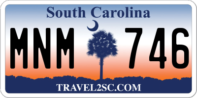 SC license plate MNM746
