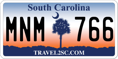 SC license plate MNM766