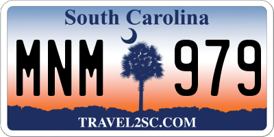 SC license plate MNM979