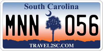 SC license plate MNN056