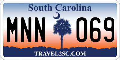 SC license plate MNN069