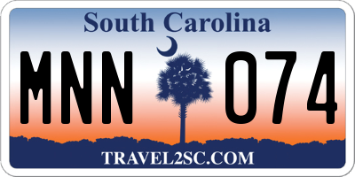 SC license plate MNN074