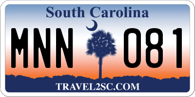 SC license plate MNN081