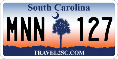SC license plate MNN127