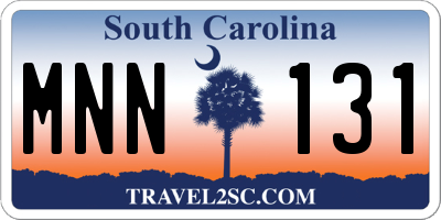 SC license plate MNN131