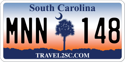 SC license plate MNN148