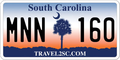 SC license plate MNN160