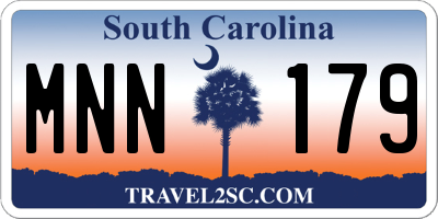 SC license plate MNN179