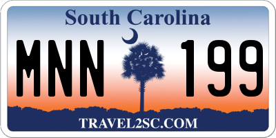 SC license plate MNN199