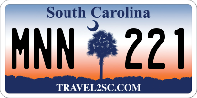 SC license plate MNN221