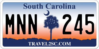 SC license plate MNN245