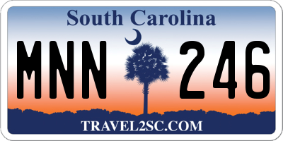 SC license plate MNN246