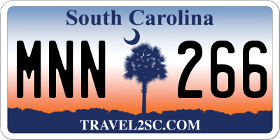 SC license plate MNN266
