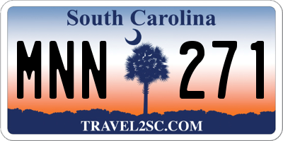 SC license plate MNN271