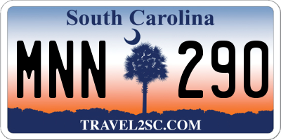 SC license plate MNN290