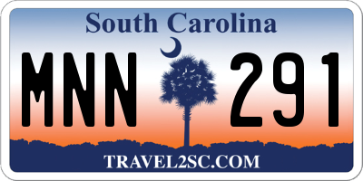 SC license plate MNN291