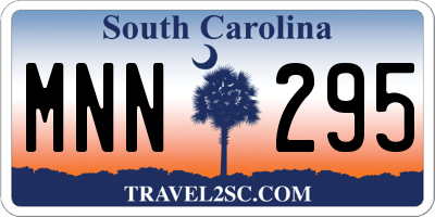 SC license plate MNN295