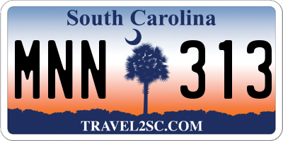 SC license plate MNN313