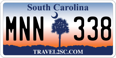SC license plate MNN338