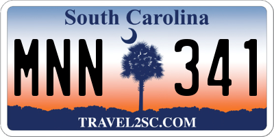 SC license plate MNN341