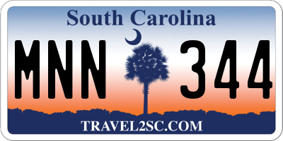 SC license plate MNN344