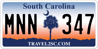 SC license plate MNN347
