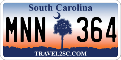 SC license plate MNN364