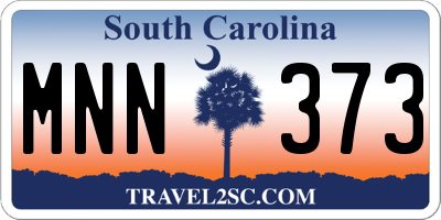 SC license plate MNN373