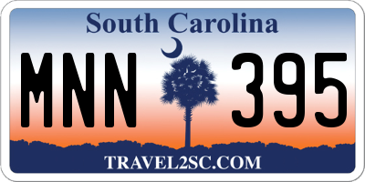 SC license plate MNN395