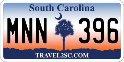 SC license plate MNN396