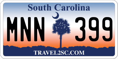SC license plate MNN399