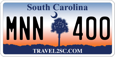SC license plate MNN400