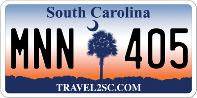 SC license plate MNN405