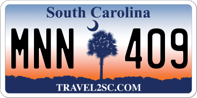 SC license plate MNN409