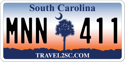 SC license plate MNN411