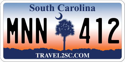 SC license plate MNN412
