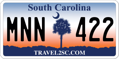 SC license plate MNN422