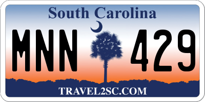 SC license plate MNN429