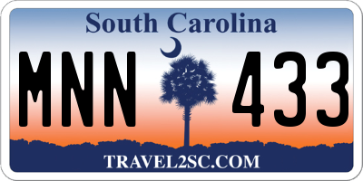 SC license plate MNN433